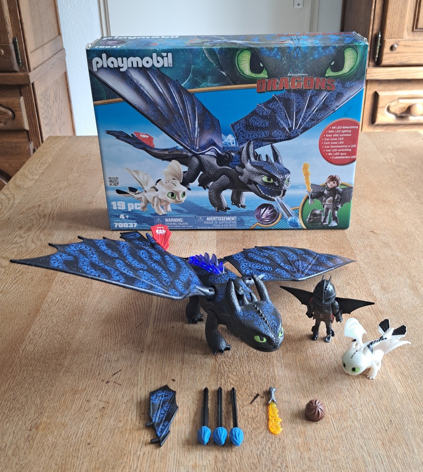 Playmobil Dragons Tandloos en Hikkie met babydraak 70037, Complete set, Overige typen, Ophalen of Verzenden, Zo goed als nieuw