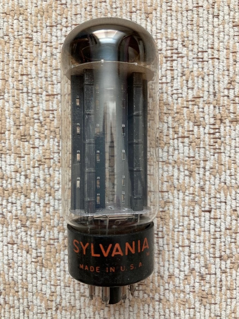 5U4GB NOS USA Sylvania rectifier tube, Ophalen of Verzenden, Buis of Buizen