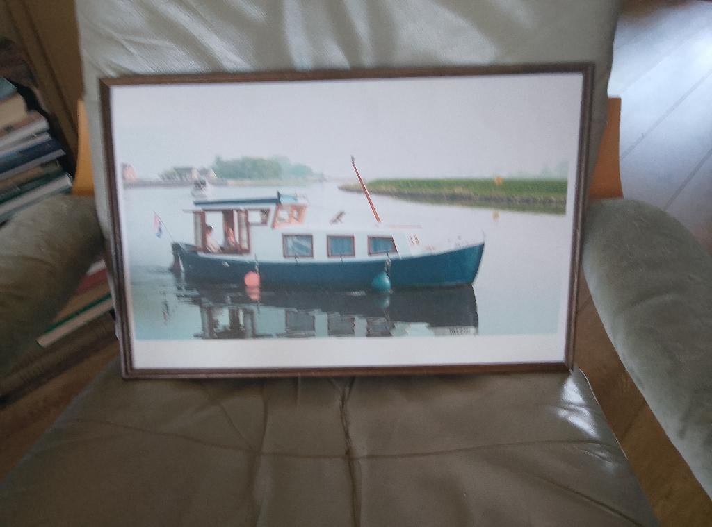Foto van moterboot, 1960 tot 1980, Foto, Ophalen of Verzenden, Zo goed als nieuw