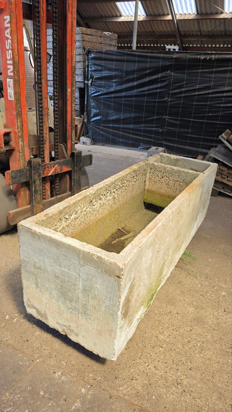Betonnen drinkbak / plantenbak - 200x60x62 cmm, Ophalen of Verzenden, Tuin