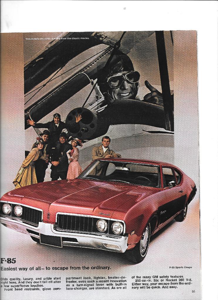 OLDSMOBILE 1969, Boeken, Auto's | Folders en Tijdschriften, Gelezen, Overige merken, Ophalen of Verzenden