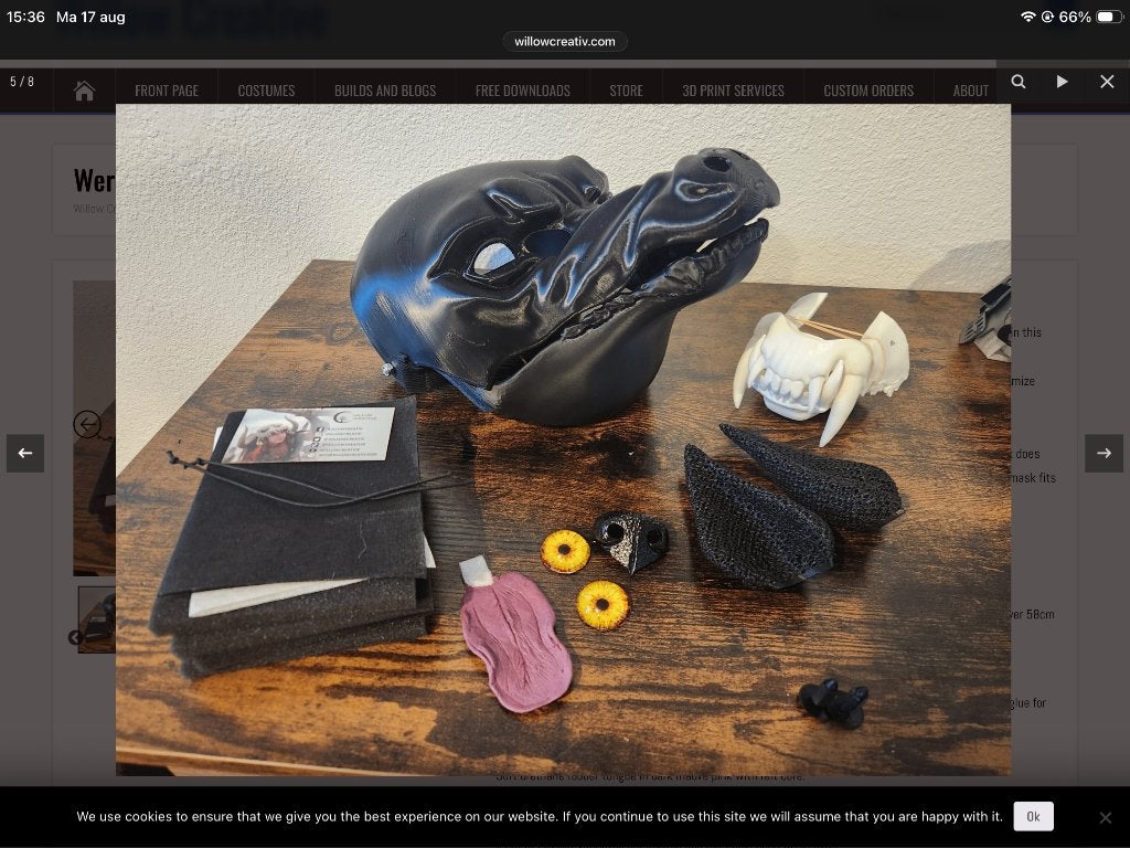 ️GEZOCHT: 3D printed werewolf mask, Ophalen, Nieuw