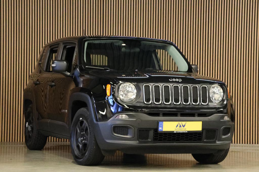 Jeep Renegade 1.6 E-torq Sport | Grijs kenteken | Airco | Bl, Stof, Gebruikt, 4 cilinders, Zwart