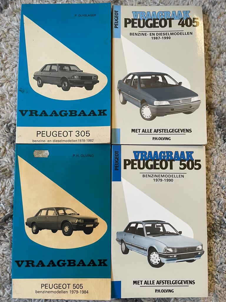 Vraagbaak Peugeot 305 405, Kluwer Olving Olyslager, Auto diversen, Handleidingen en Instructieboekjes, Ophalen of Verzenden