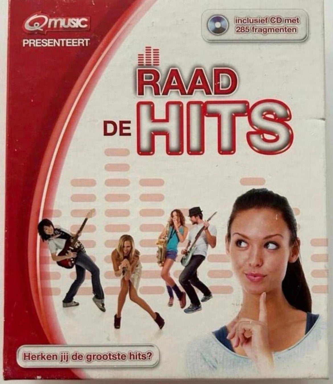 Q Music Raad de Hits Spel NIEUW - Inclusief CD & Scoreblok, Drie of vier spelers, Ophalen of Verzenden, Nieuw