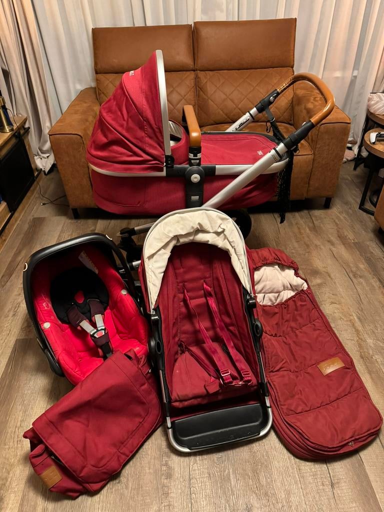 Joolz combiwagen inclusief maxi Cosi en acc., Kinderen en Baby's, Kinderwagens en Combinaties, Verstelbare duwstang, Zo goed als nieuw