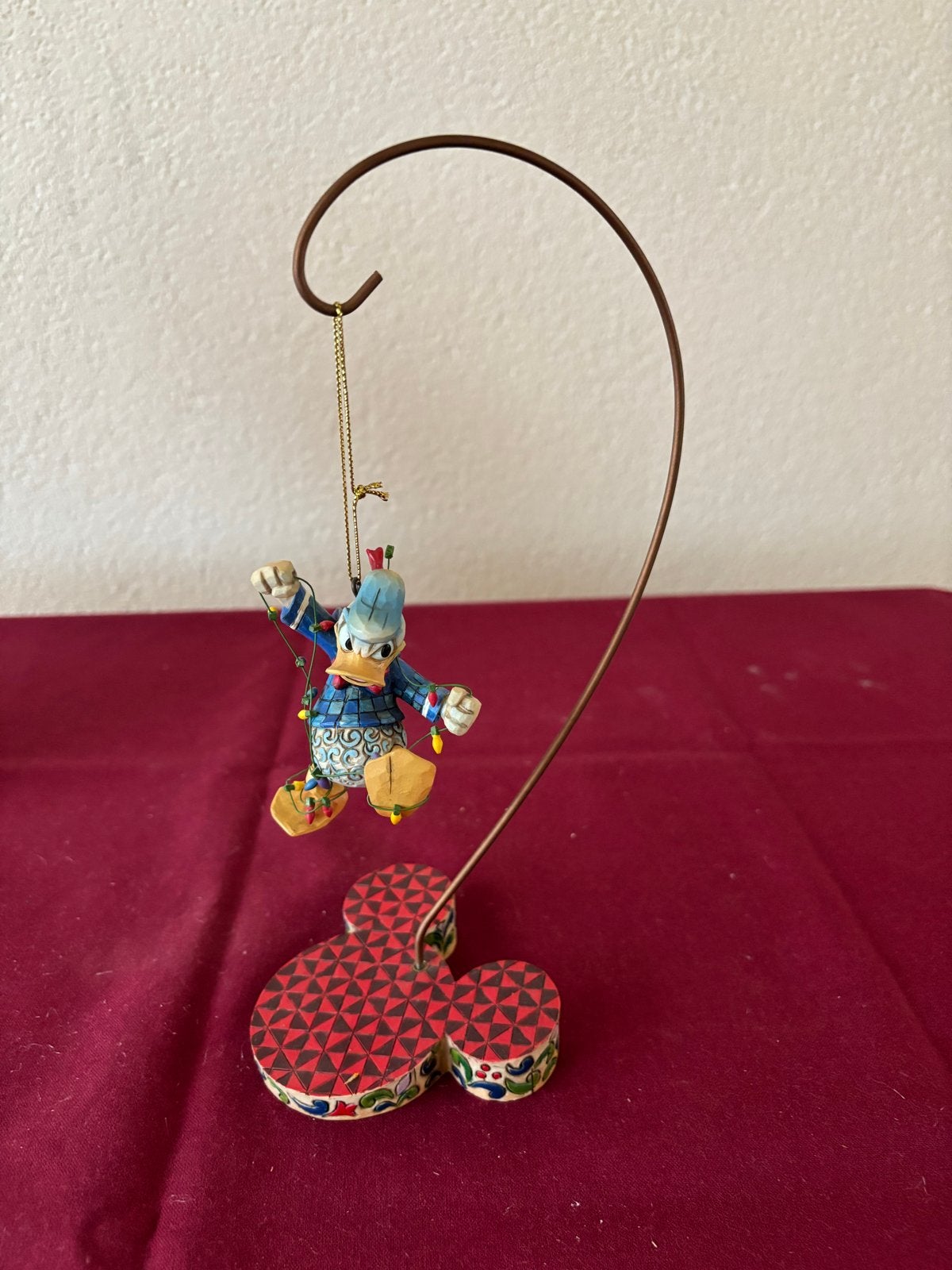 Disney Donald Duck Kerst Ornament Beeldje Jim Shore, Ophalen, Donald Duck, Zo goed als nieuw, Beeldje of Figuurtje