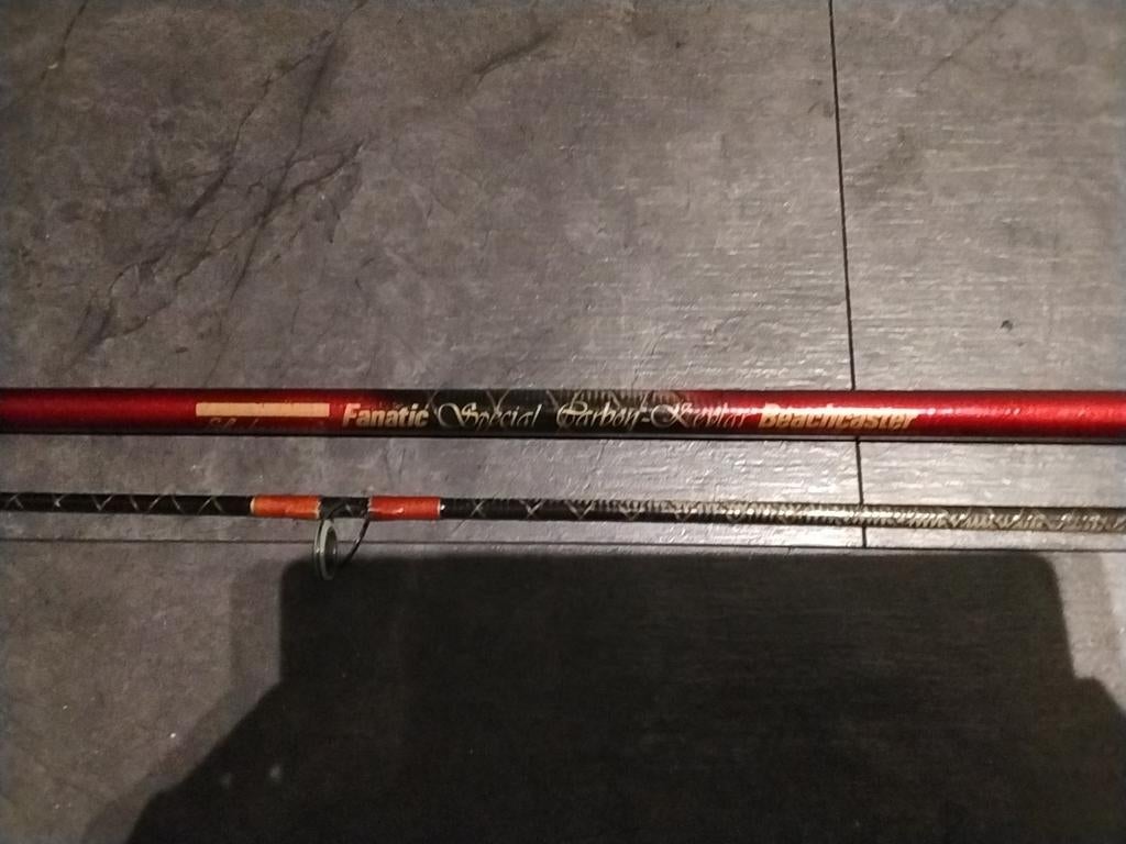 Shakespeare Fanatic Beachcaster 4m Zeehengel 2-delig bieden, Ophalen of Verzenden