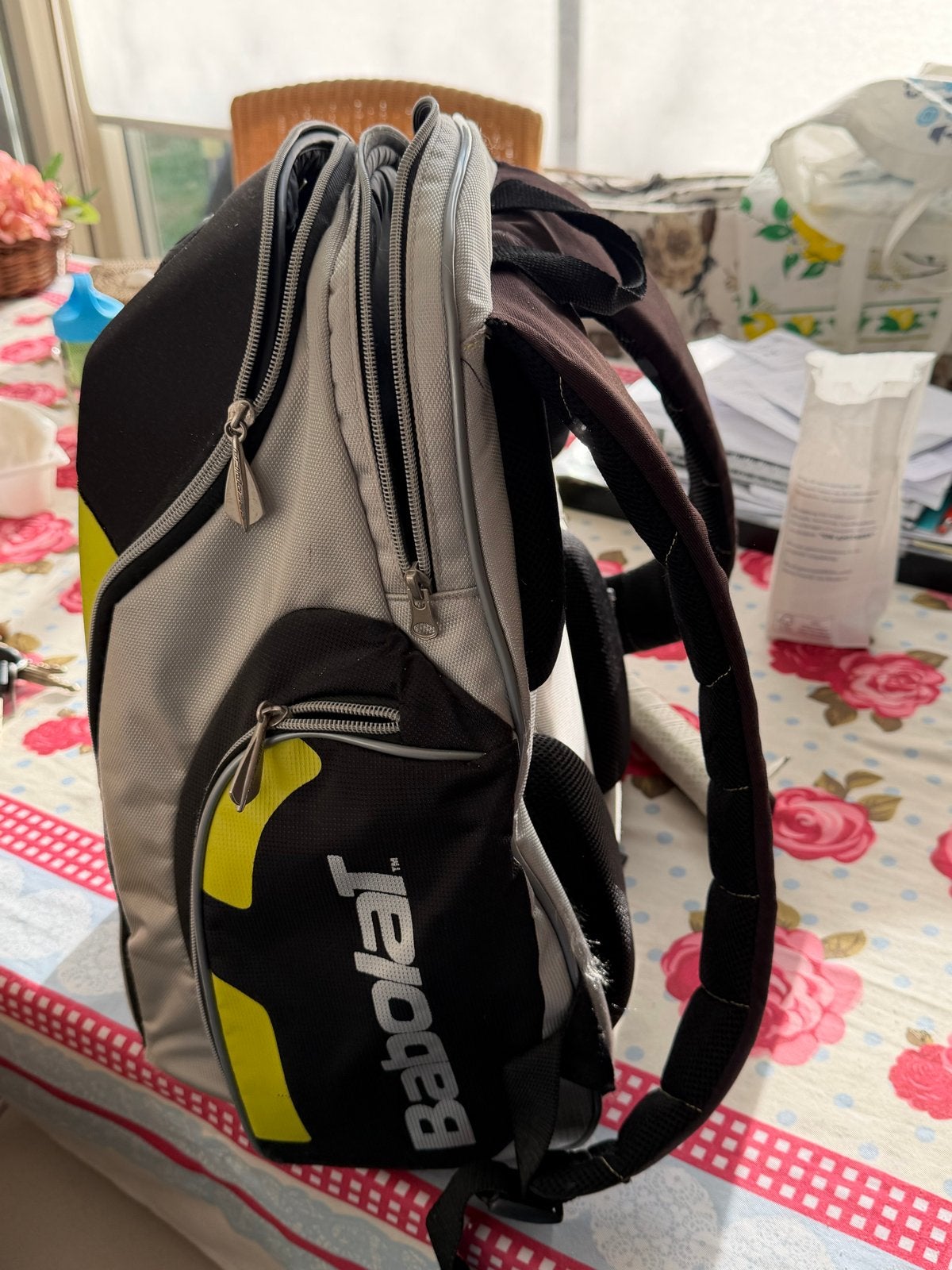 Babolat Tennis Rugzak - Zwart/Grijs/Geel, Gebruikt, 25 tot 40 cm, Ophalen of Verzenden, Overige merken