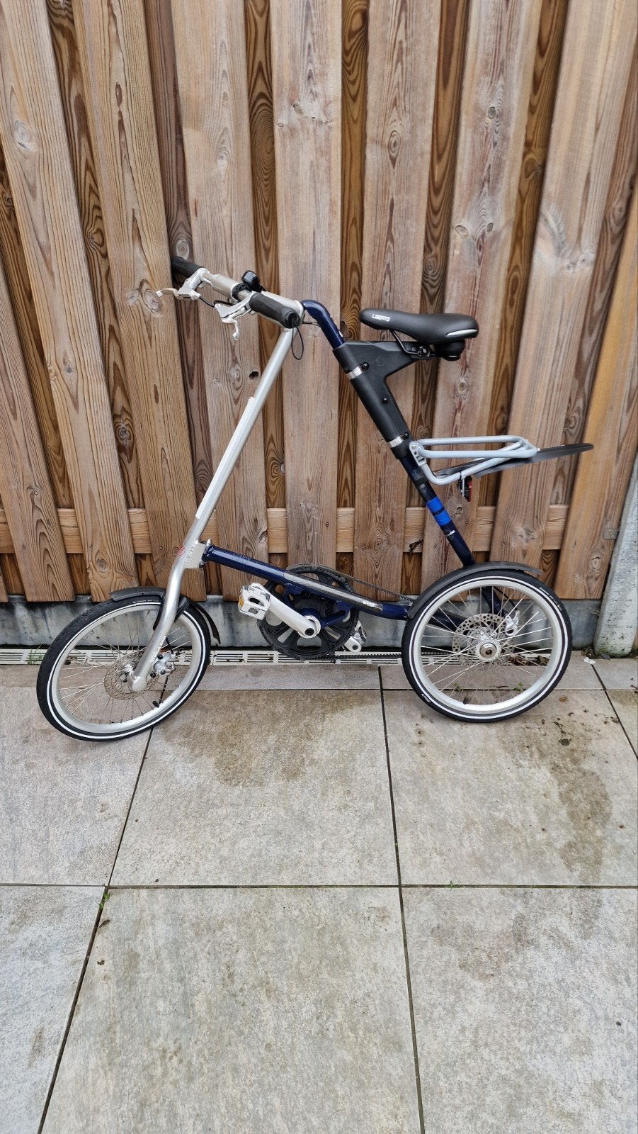 Stride vouwfiets, Fietsen en Brommers, Fietsen | Vouwfietsen, Zo goed als nieuw, Overige merken, Totaal opvouwbaar, Schijfrem