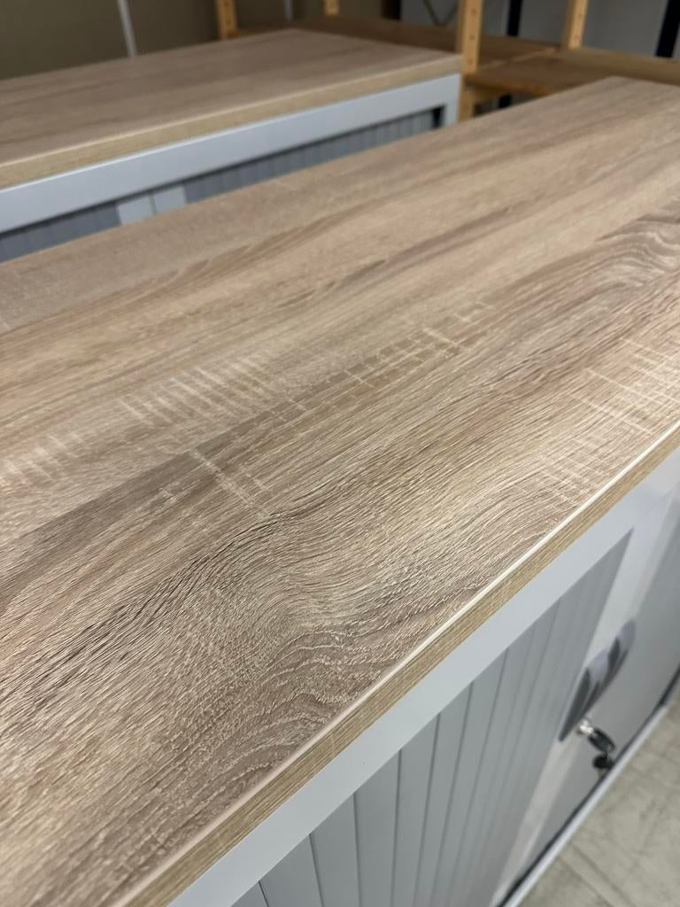 2 x roldeurkast l showroom model l aluminium kleur l, Ophalen of Verzenden, Zo goed als nieuw, 25 tot 50 cm, 100 tot 150 cm