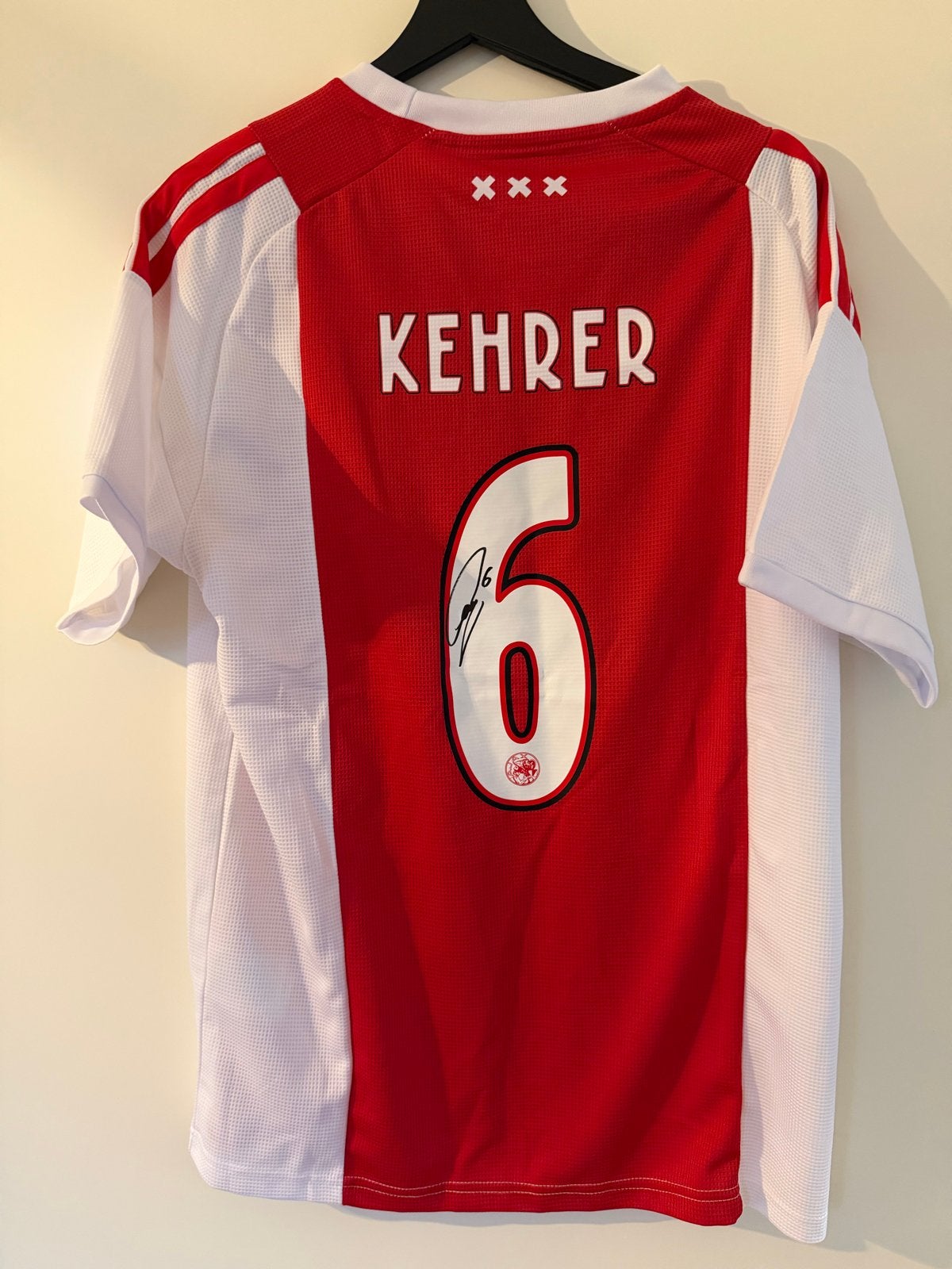 Gesigneerd Ajax shirt Kehrer inclusief videobewijs, Ophalen of Verzenden, Zo goed als nieuw, Ajax, Shirt
