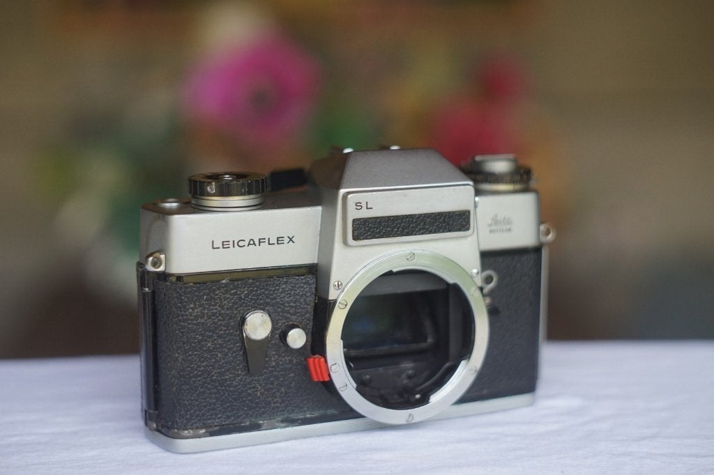 Leicaflex SL (1197575) vam Leitz Wetzlar Germany (1968-1974), Audio, Tv en Foto, Fotocamera's Analoog, Ophalen of Verzenden, Compact