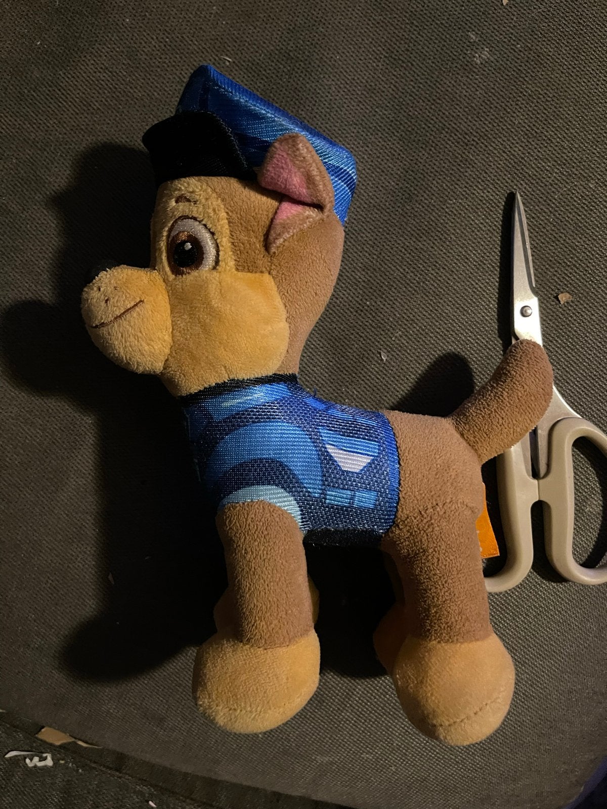 Paw Patrol Chase knuffel - Zo goed als nieuw, Overige merken, Zo goed als nieuw, Middelgroot (20 tot 80 cm), Bruin