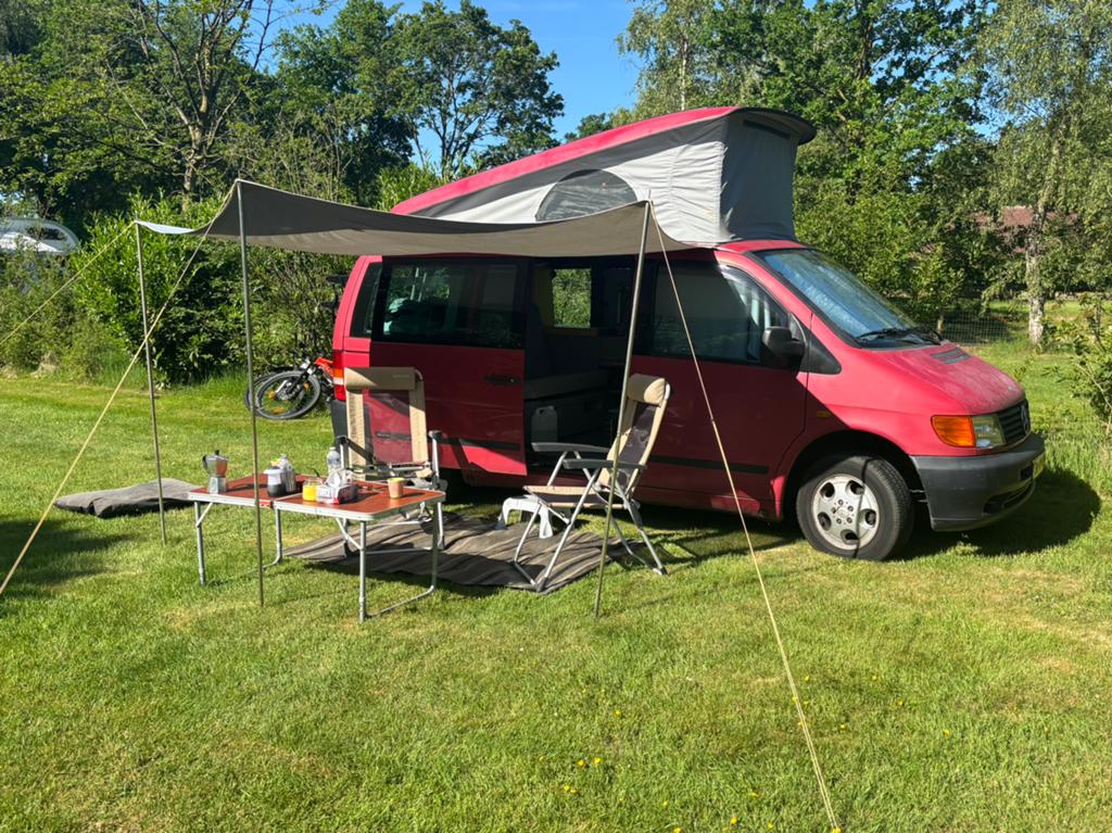 Mercedes Vito Marco Polo 1998, Caravans en Kamperen, Campers, Buscamper of Camperbus, Reservewiel, Luifel, Mercedes-Benz