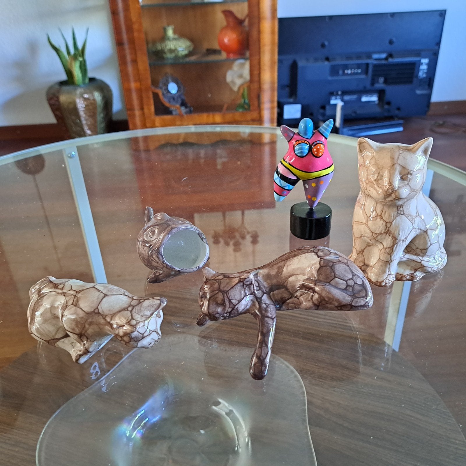 Decoratieve Kattenbeeldjes - Handgemaakt, Ophalen of Verzenden