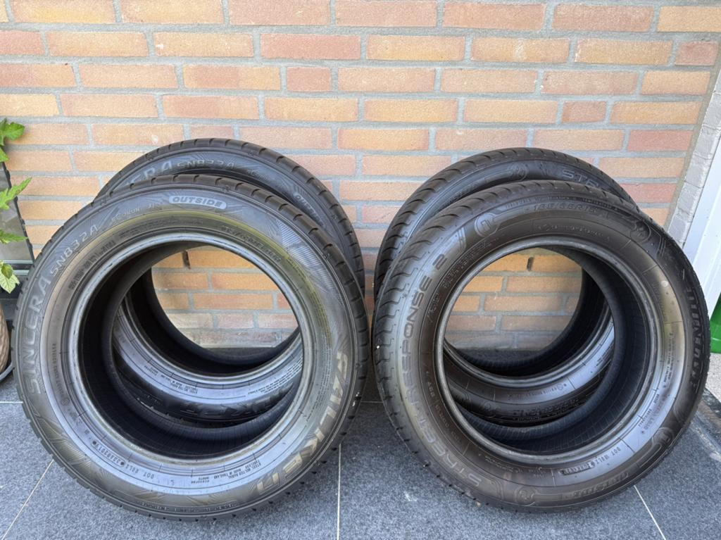 Zomer & Winterbanden 185/65 R15 Dunlop /Fulda VW Polo/ A1, Ophalen, Gebruikt, 15 inch, 185 mm