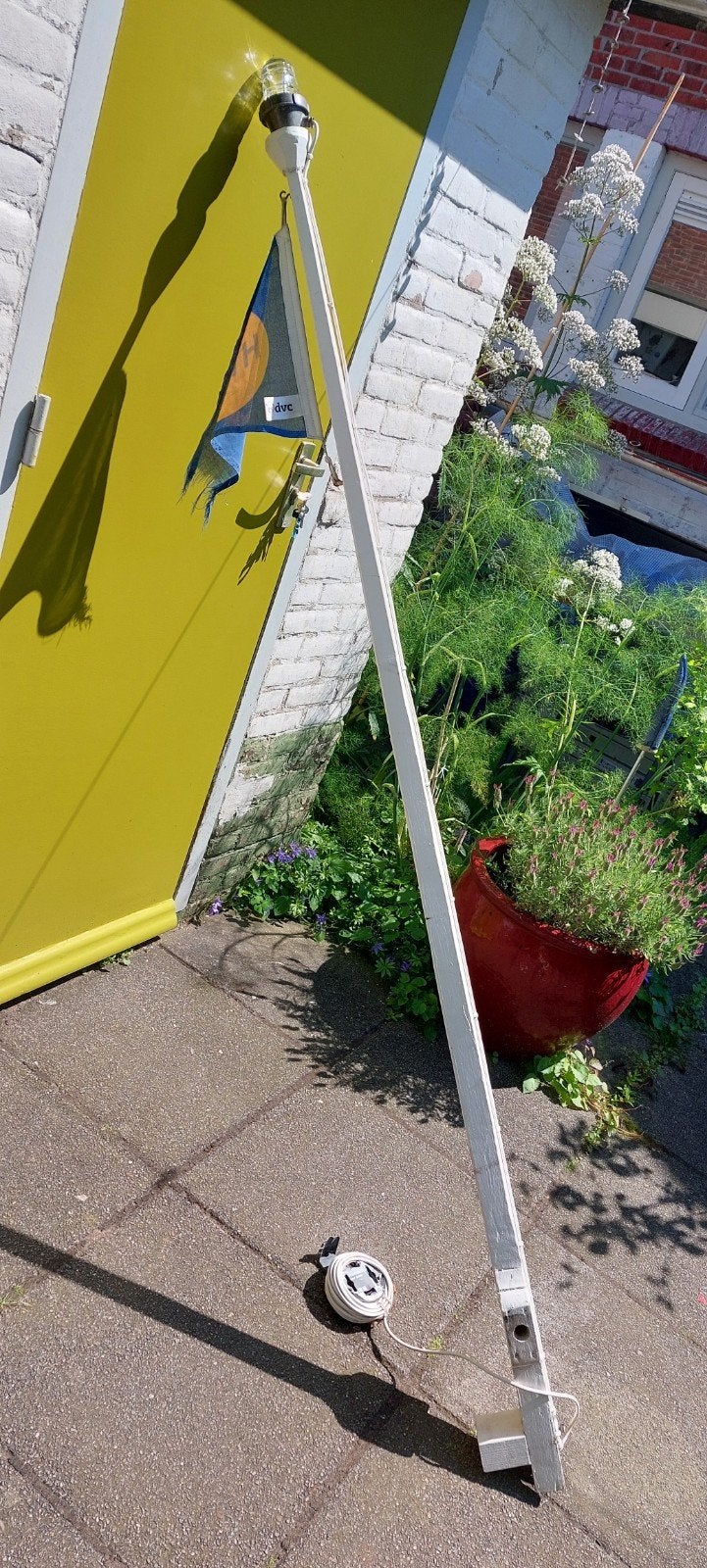 Siermast motorbootmast, Watersport en Boten, Ophalen, Gebruikt