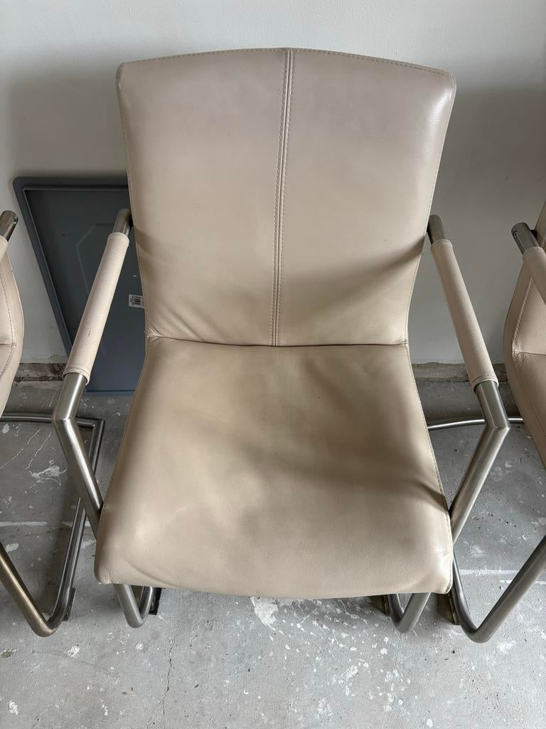Design Stoelen van JORI. 6 stuks., Huis en Inrichting, Ophalen, Overige kleuren, Leer, Zo goed als nieuw
