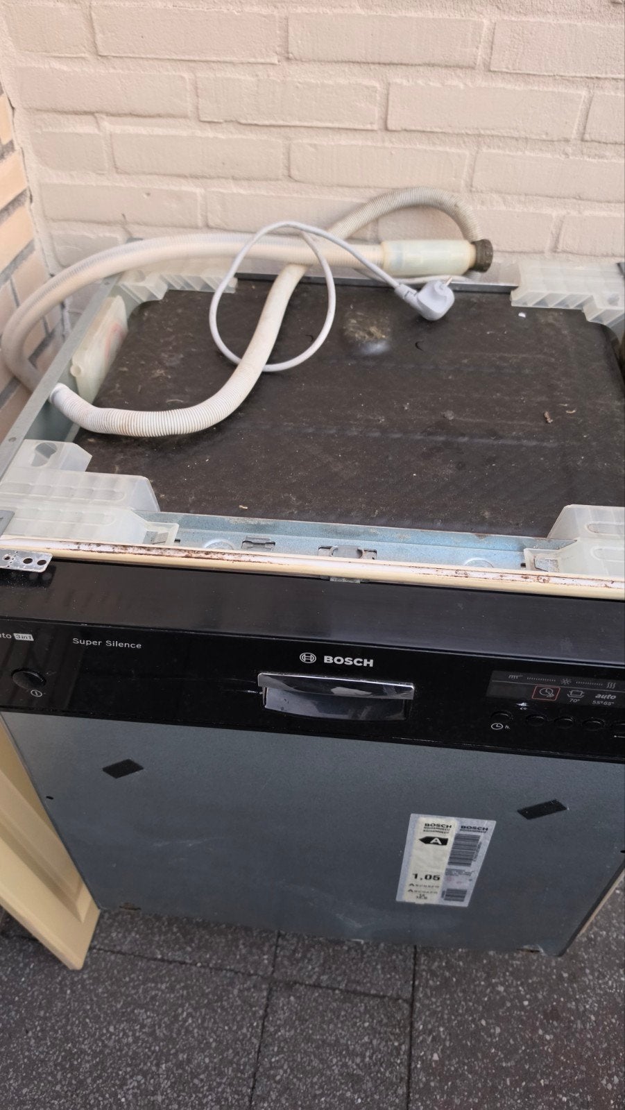 Defect !!! Bosch Super Silence, Ophalen, Gebruikt, 60 cm of meer, Energieklasse A of zuiniger