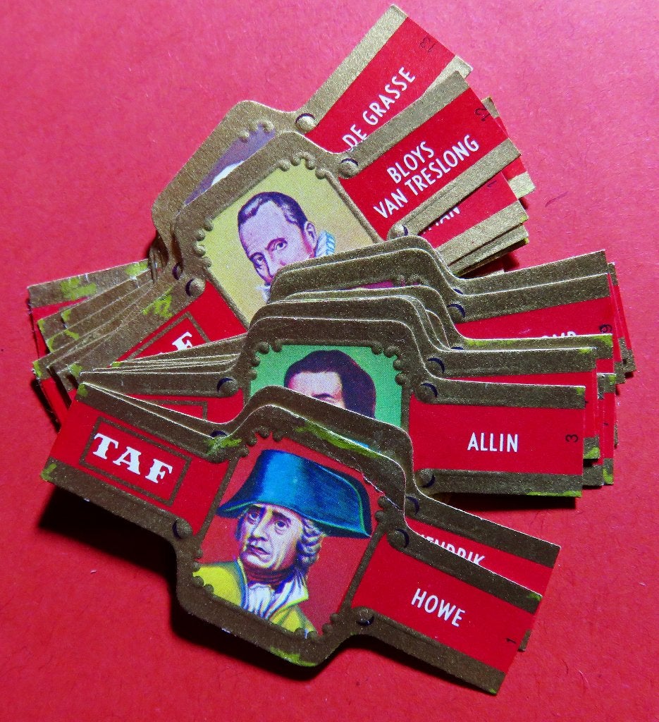 TAF: admiraals * complete serie 24 bandjes KF, Verzenden, Gebruikt, Sigarenbandjes