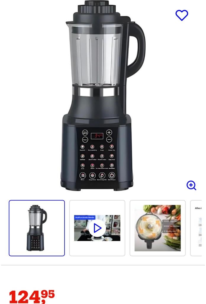Multifunctionele blender, Ophalen of Verzenden, Nieuw, Blender