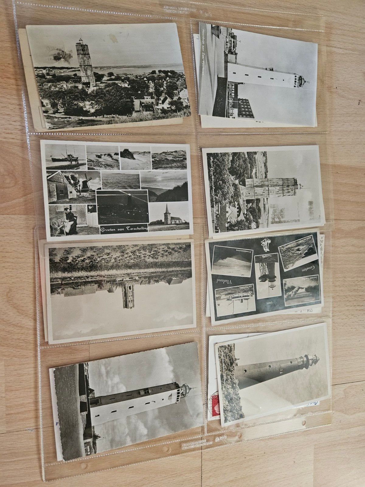 Collectie oude ansichtkaarte vuurtorens, Ophalen of Verzenden, Voor 1920, Gelopen, Waddeneilanden