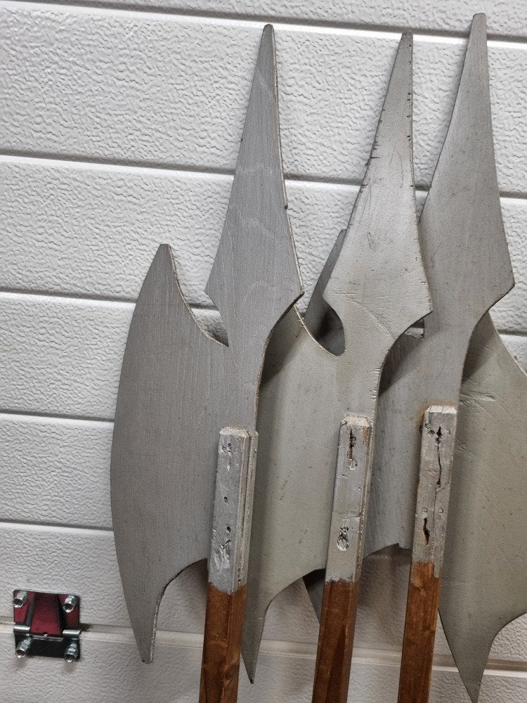 sier ridder bijlen van hout vier stuks decoratie, Ophalen of Verzenden, 'T Olde Gre-j, Info@toldegrej.nl, Endepoelstraat 20f Didam