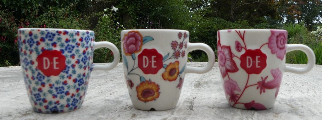 D E Douwe Egberts Mokken Senseo Buren Mokjes Theepot 250, Overige merken, Klassiek, Nieuw, Porselein