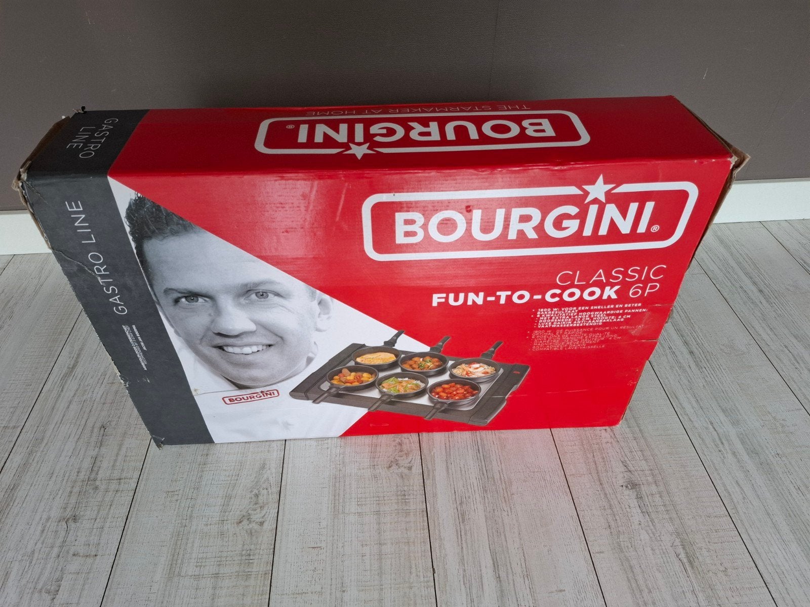 Bourgini Classic Fun-To-Cook 6P Gourmetstel, Huis en Inrichting, Ophalen, Zwart, Metaal, Overige merken
