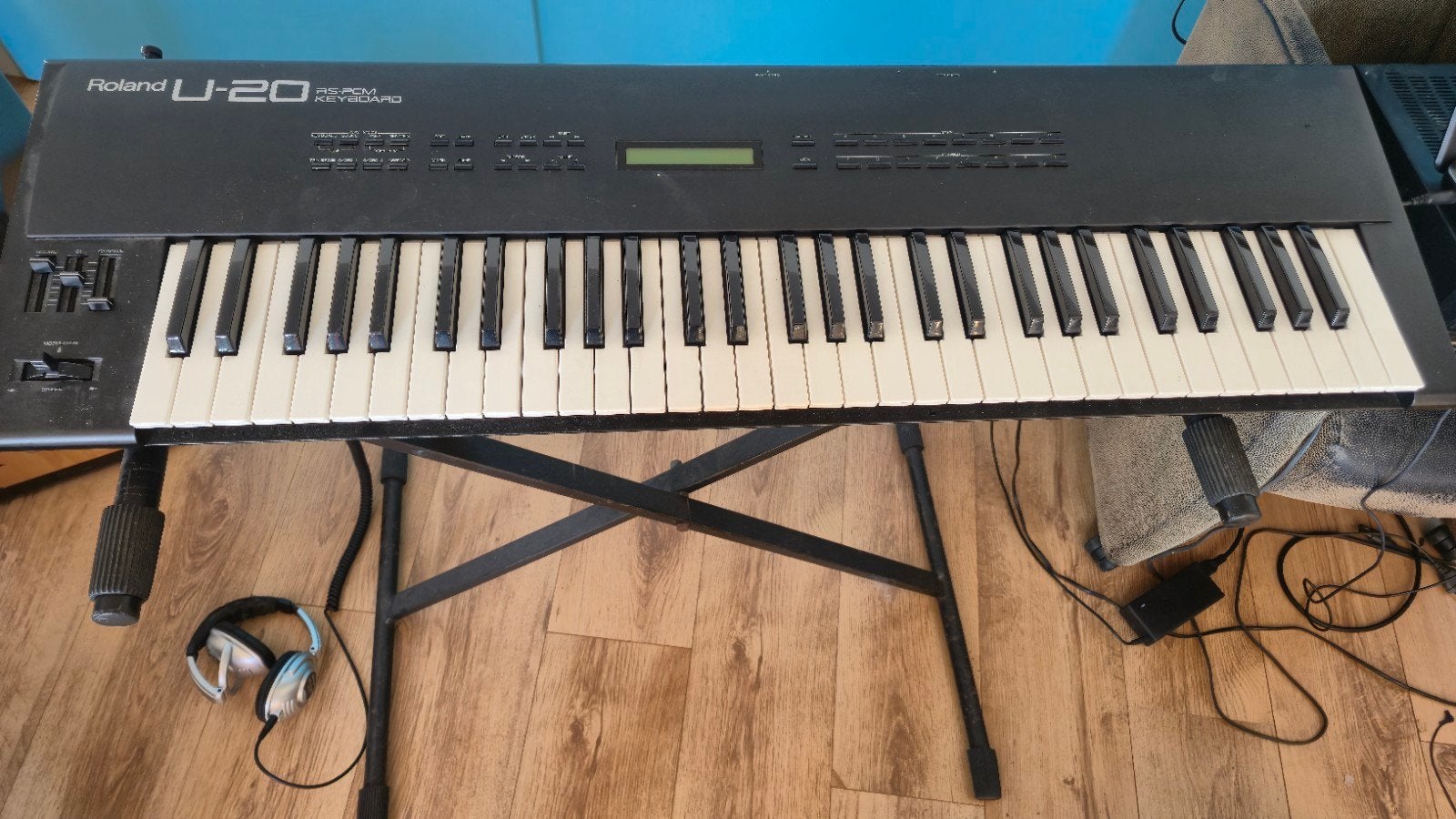 2x (!) Roland U-20 RS-PCM Keyboard met Flightcase, Ophalen, Roland, Midi-aansluiting, 61 toetsen