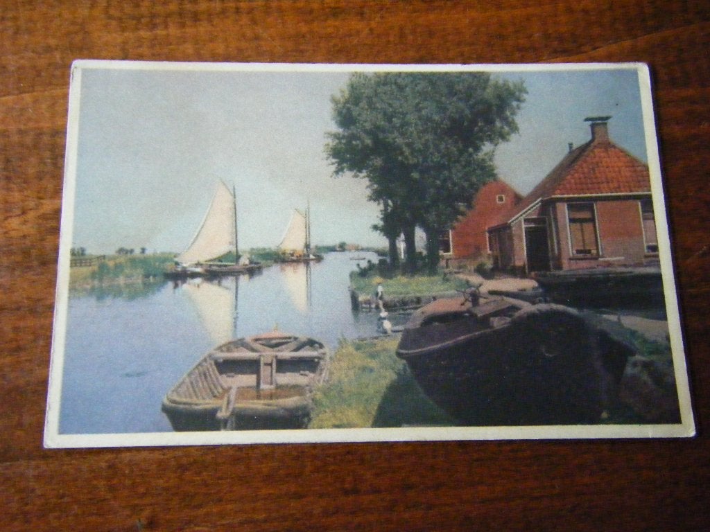 W43 - Friesland - Zeilen - Boot - Mooi/Oud, Ophalen of Verzenden, 1940 tot 1960, Friesland