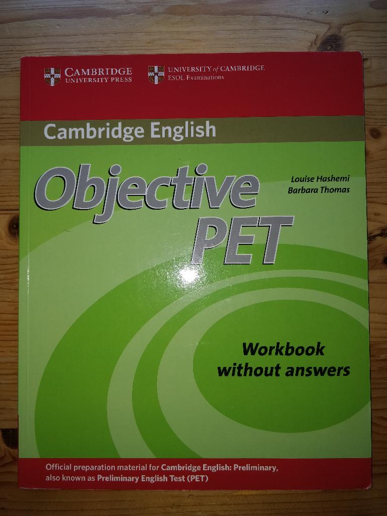 Objective PET - Workbook without answers, L. Hashemi & B. Thomas, Ophalen of Verzenden, Zo goed als nieuw, Alpha