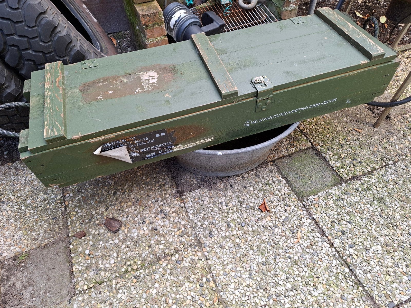 munitie kist, Verzamelen, Ophalen, Marine, Nederland, Kist of Geocache