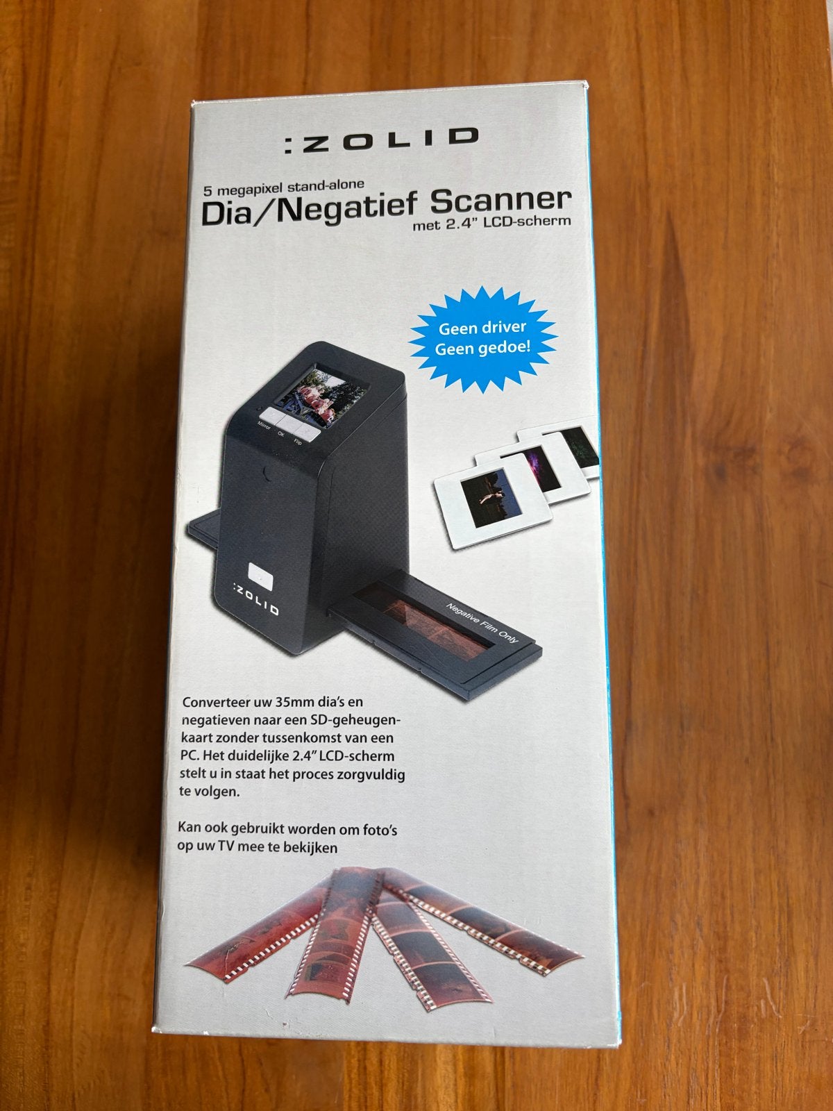 Zolid Dia/Negatief Scanner 5MP met 2.4" LCD-scherm, Overige typen, Nieuw, Ophalen of Verzenden, Overige merken