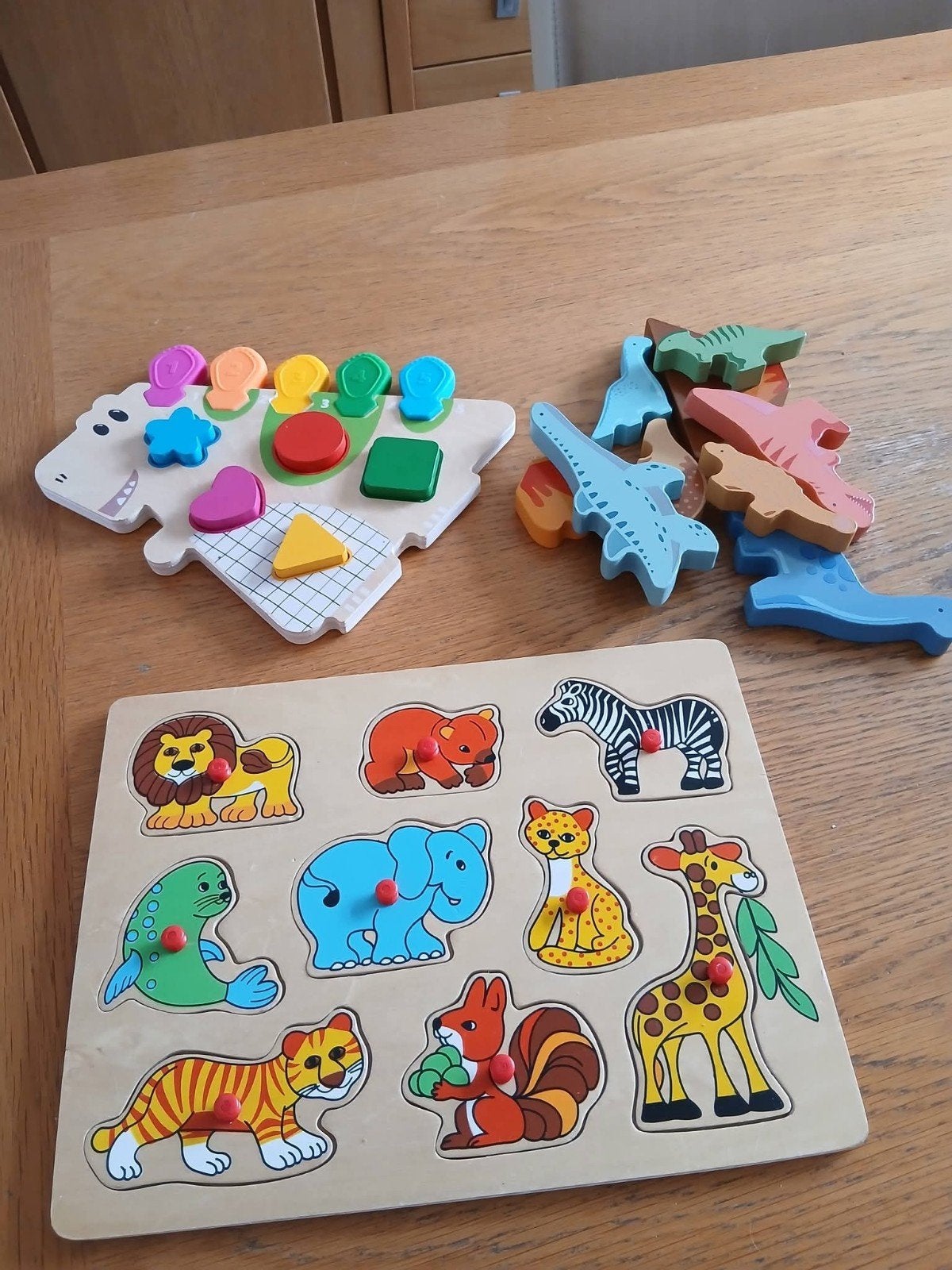 Houten speelgoed super! Leuk uitzoeken bozm, Ophalen, Minder dan 10 stukjes, Zo goed als nieuw, 6 maanden tot 2 jaar