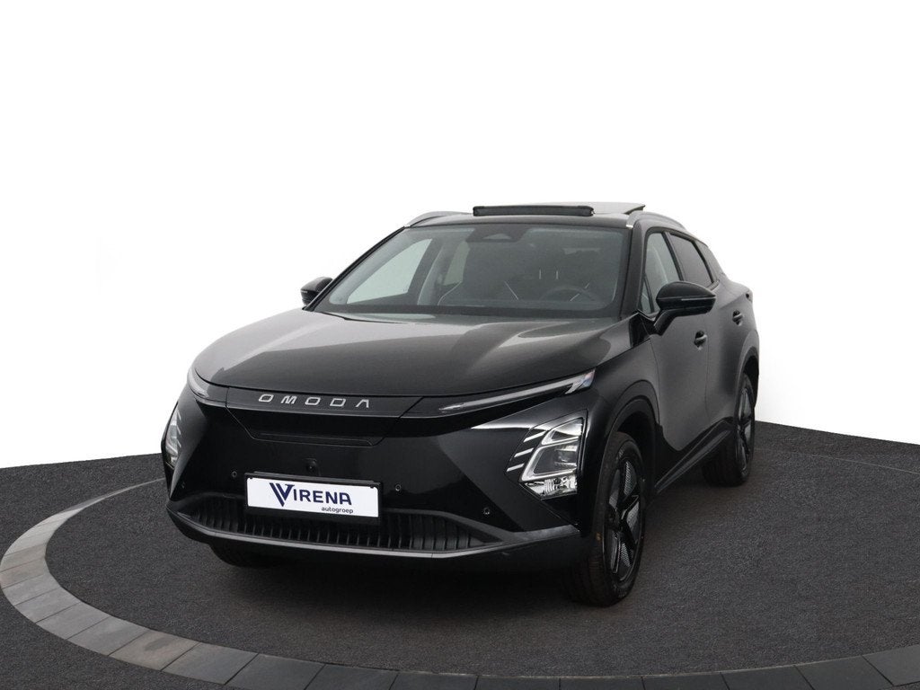 Omoda 5 EV Premium 61 kWh - Schuif/kantel dak - Adaptieve cr, Auto's, Overige Auto's, Zwart, Zwart, Leder, Elektrisch