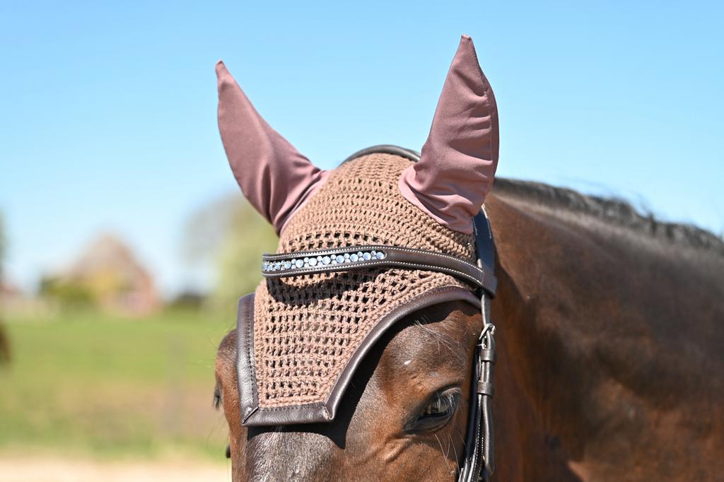 Oornetje HORSEGEAR HGWareham Middenbruin, Dieren en Toebehoren, Ophalen of Verzenden, Nieuw, Overige soorten