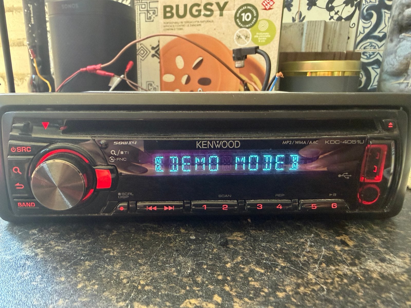 Kenwood KDC-4051U Autoradio met USB/MP3/WMA/AAC, Ophalen of Verzenden, Gebruikt