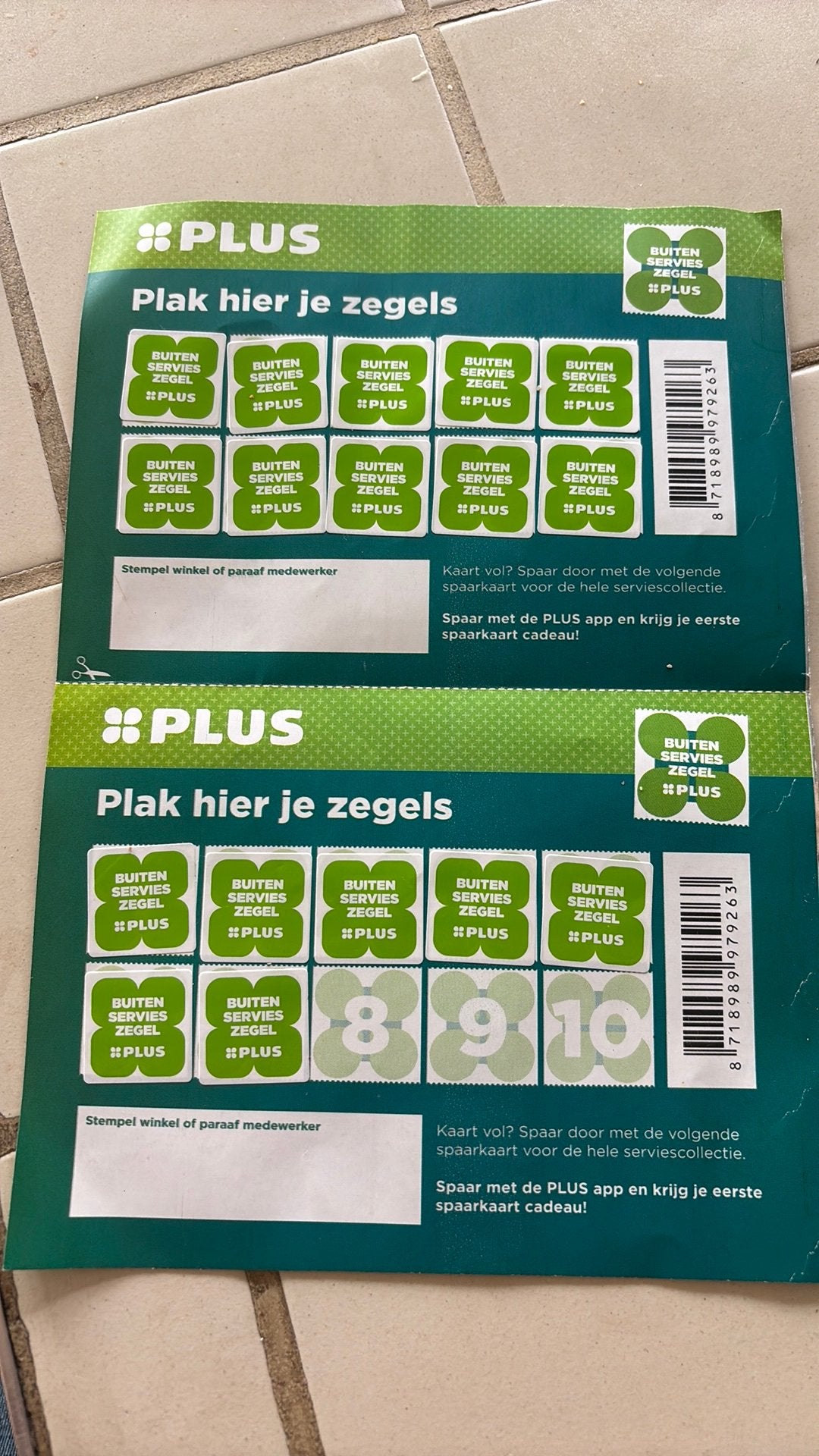Plus mepal spaarzegels, Plus, Ophalen of Verzenden
