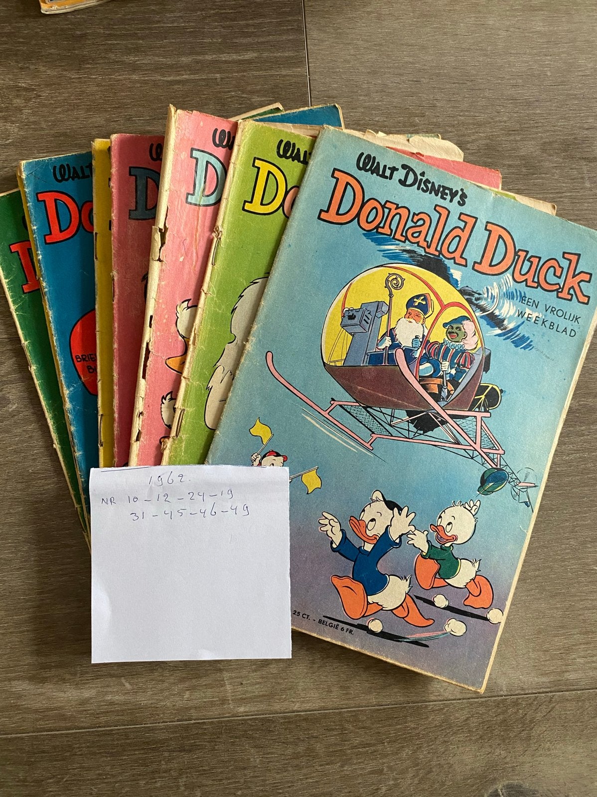 Donald Duck Weekblad uit 1962 - 8 nummers, Meerdere stripboeken, Ophalen of Verzenden, Gelezen