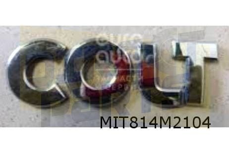 Mitsubishi Colt VI (-9/08) embleem ''COLT'' achterklep Origi
