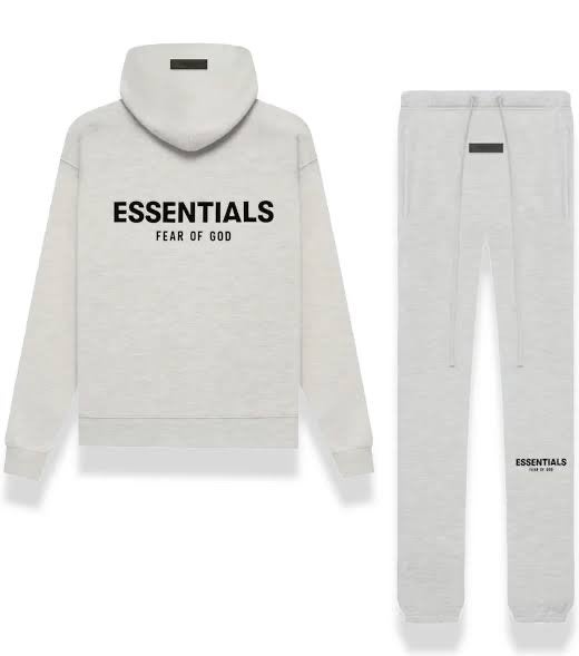 Essentials Fear of God Hoodie & Joggingbroek Set - Maat L, Kleding | Heren, Ophalen of Verzenden, Nieuw, Maat 52/54 (L), Grijs