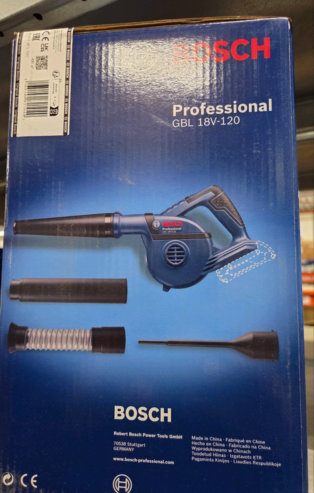 Bosch Professional GBL 18V-120 Accu Bladblazer -Nieuw in doo, Ophalen of Verzenden, Nieuw