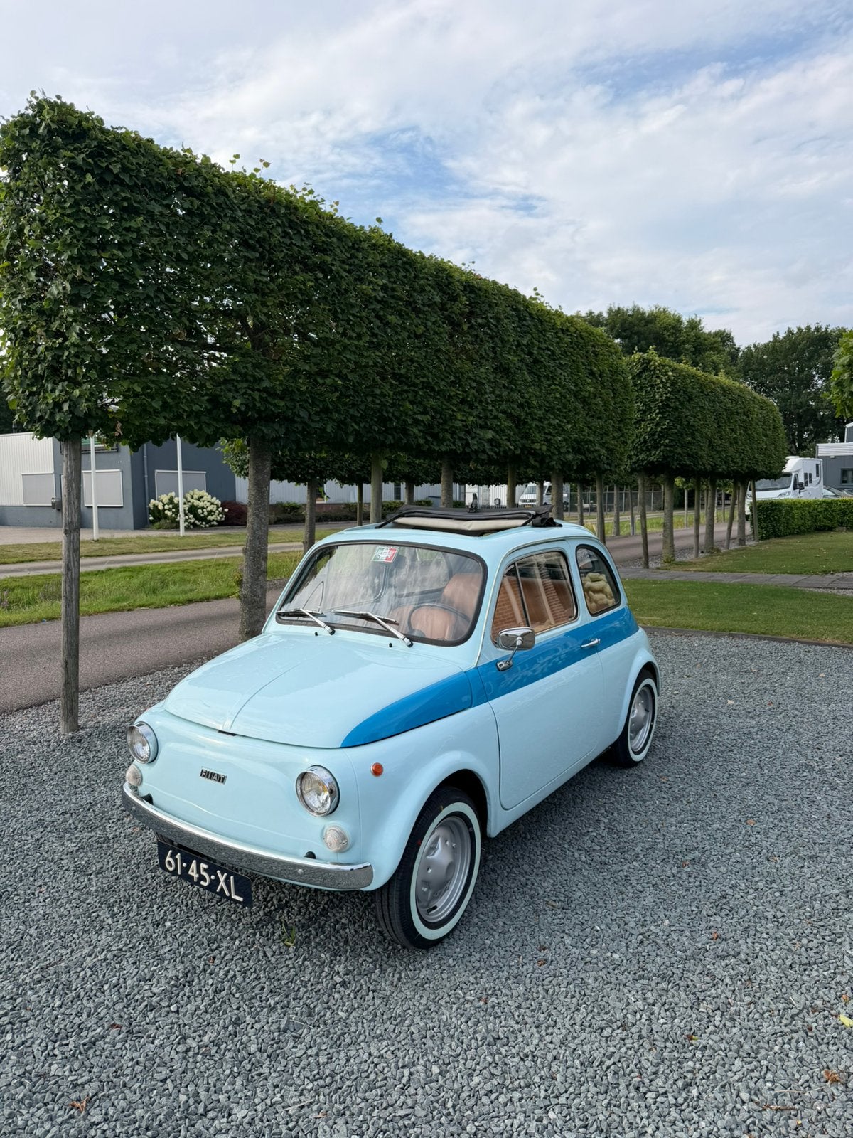 Fiat 500R oldtimer | 1973 | Origineel Nederlands |, Blauw, Origineel Nederlands, Bruin, Handgeschakeld