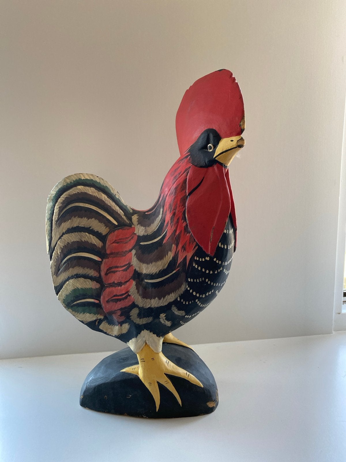 Decoratieve Houten Kip - Handgeschilderd, Huis en Inrichting, Woonaccessoires | Overige, Hout, Gebruikt, Meerkleurig, Ophalen of Verzenden
