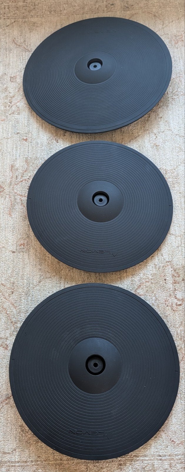 Lemon 18" Triple Zone Ride & 2x 15" Dual Zone Crash Cymbals, Ophalen of Verzenden, Zo goed als nieuw, Overige merken, Elektronisch