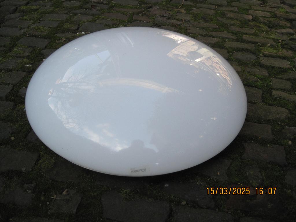 guzzini plafondlamp 43 cm dia (334), Ophalen of Verzenden, Gebruikt, Metaal, Vintage design