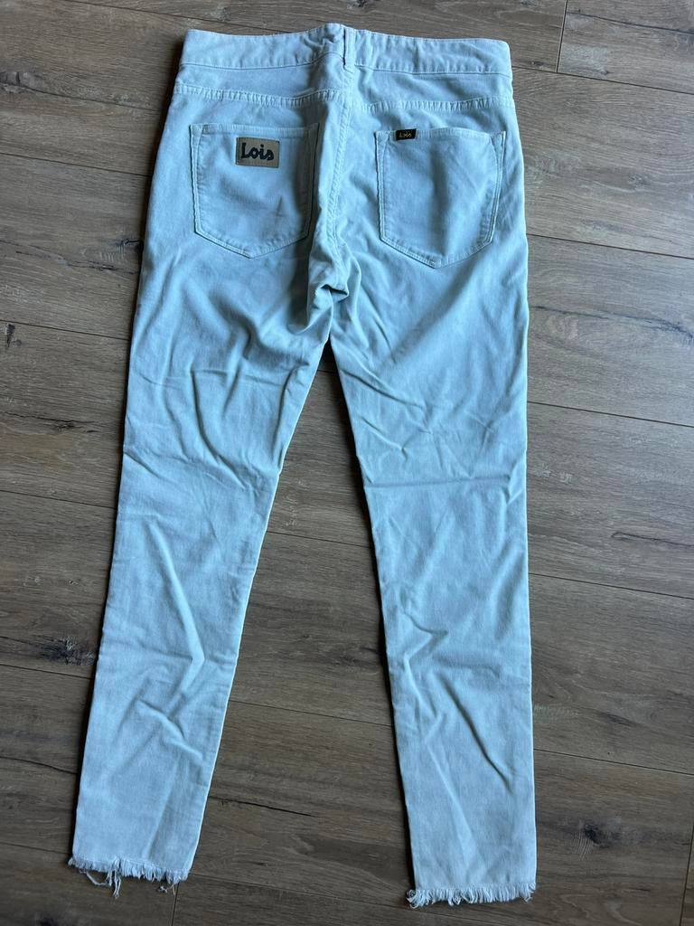 Lois ribstof lichtblauwe broek maat 29/32, Maat 38/40 (M), Blauw, Ophalen of Verzenden, Zo goed als nieuw
