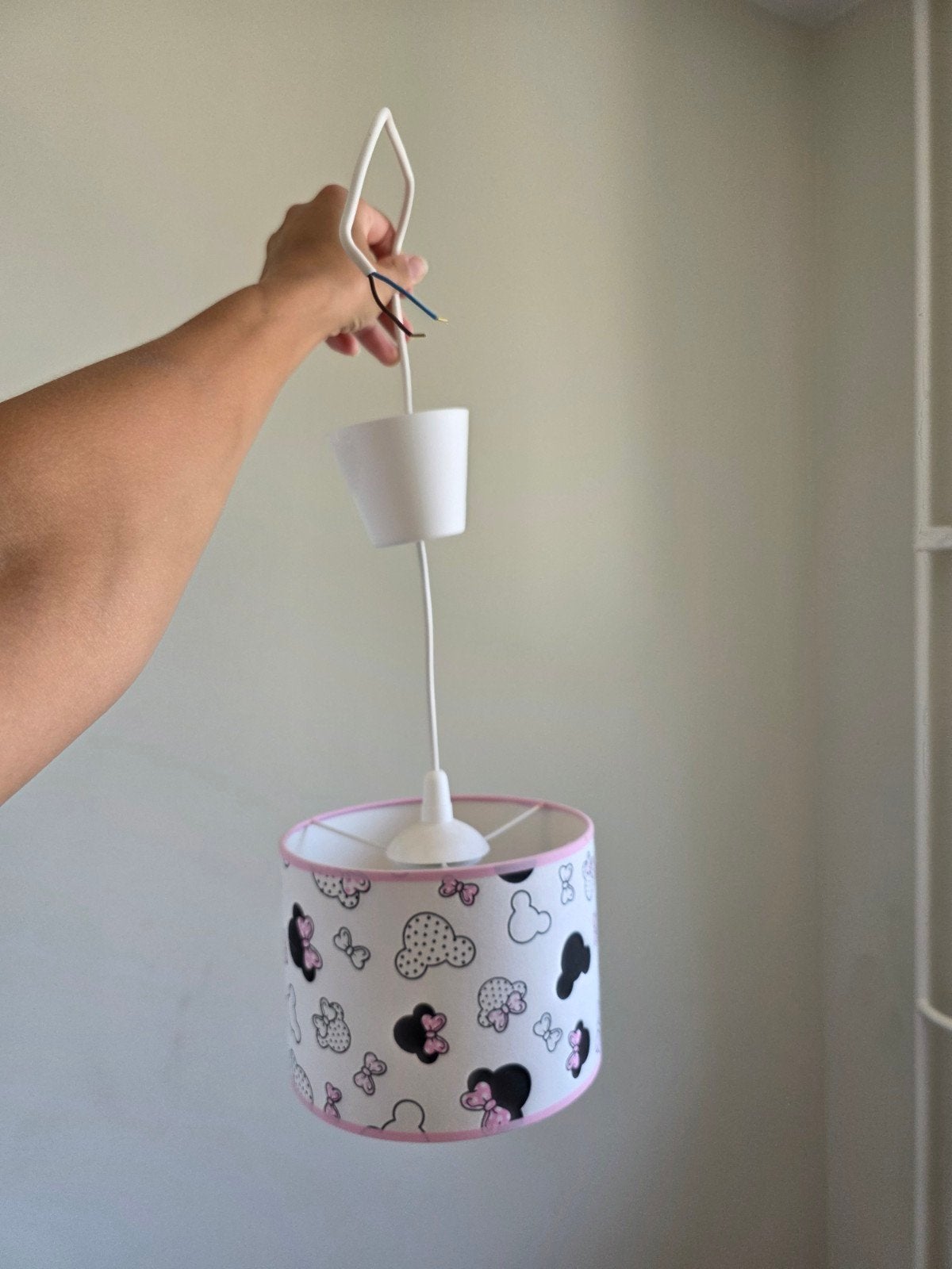 Minnie Mouse lamp met bijpassende gordijnen, Ophalen